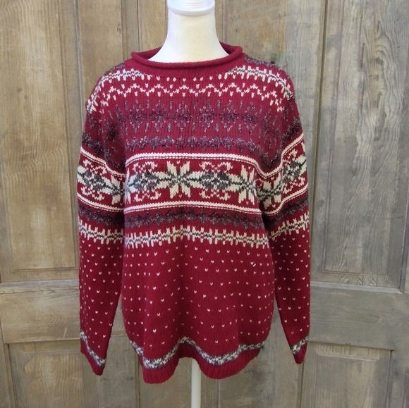 Cozy Red Holiday Sweater - Picture 1 of 8